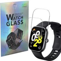 Tempered Glass for Xiaomi Redmi Watch 4 [Pack of 2] Phonillico Anti-Scratch Watch Screen Protector Film skaidri