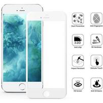 [Compatible Apple iPhone 8 PLUS] Tempered Glass White Edge 100% Full Screen Ultra Resistant Screen Protector Film [Phonillico®] balta