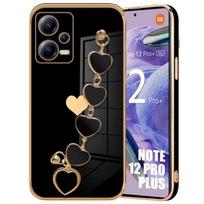 Case For Xiaomi Redmi Note 12 Pro Plus 5G - Scratch Protection - Ultra Slim - Black with Bracelet