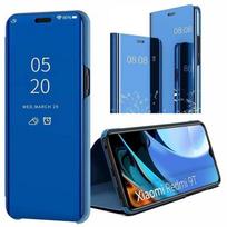 Coque de protection rigide pour Redmi 9T - E.F.CONNECTION - Effet Miroir Fenêtre Translucide - Bleu