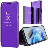 Case for Xiaomi Redmi Note 12 Pro 5G Flip Clear View Shockproof Protection - Purple