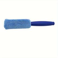 Portable Car Wash Brush Lightweight Polyester Rim Cleaning Tool for Efficient Auto Detailing, Wheel Care Accessory, Car Wash Equipmen mėlyna