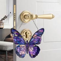 Butterfly Window Hanger Monarch Sun Catcher Butterfly Shaped Bird Suncatchers Rainbow Window Hanger Stained Art Home Decor For United States beige