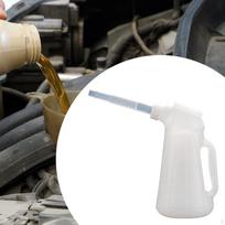 Oil Dispenser Jug with Measuring Scale And Spout for Easy Use 1.2 L gray