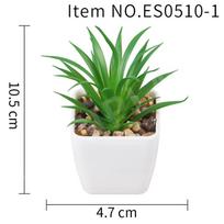 Simulated Succulent Plant Plastic Pot Bonsai, Mini Small Square Plant Pot Es0510 High Simulation