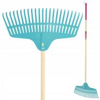 KADAX Plastic Leaf Rake for Women 170 cm 23 tines