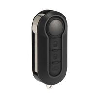 Coque de clé X AUTOHAUX pour Fiat 500 Panda Ducato Bravo Plip Télécommande 3 Boutons avec Lame Boîte Rechange juoda