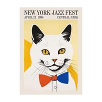 Vintage Jazz Canvas Paintings Carnival of Swing Posters and Prints Wall Art Picture for Living Room Cuadros Home Decoration 21cm×30cm NoFrame