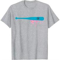 Baseball Bat with Sprinkles Drip T-Shirt Humor Funny Sportswear Clothes Short Sleeve Graphic Tee Tops Short Sleeve Blouses Gifts XXXXL