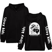 Stray Kids Letters Printed Women Men's Jackets Hooded Coats Casual Zipper Sweatshirts Male Tracksuit Fashion Jacket Mens Clothing Outerwear XXXXL juoda