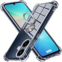 Case for Samsung Galaxy A06, with 360 Degree Rotating Silver Ring - BOOLING skaidri