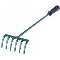KADAX Rake Small Garden Rake With Handle 60cm 6-Tooth 60 cm