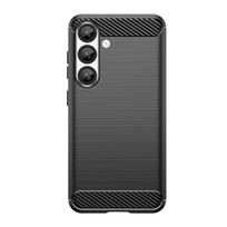 Dėklas Samsung S25 Dėklas Samsung S25 S24 S23 Ultra Plus FE Capas Anglies Pluošto Bamperis Minkštas TPU Fundas Samsung Galaxy S25 Plus For S25 juoda