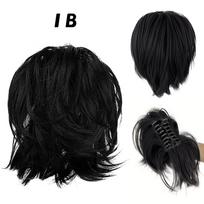 MISS WIG Synthetic Messy Short DIY Ponytail Wig Extensions Claw Wig For Wavy Style For Women Daily Wear 20cm