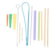 13PCS Sewing Loop Kit Stainless Steel Easy Drawstring Threader Tool Set Loop Turner Hook for Fabric
