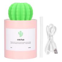280ml Kaktuso stalo drėkintuvas USB maitinimas Tylus nano purškimo drėkintuvas Rožinis rožinė