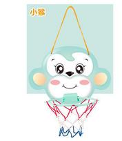 Tiger Frog Basketball Frame Hanging Indoor Basketball Hoop No Punching Kindergarten Shooting Ball Trampoline Matching