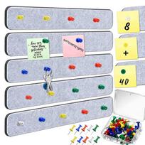 5PC Notice Tack Notes Bar Tiles Board Felt Wall Strips Display Multiple Options Available pilka