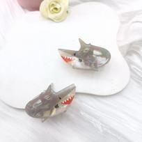 Cartoon Creative Ornamental Fish Shark Goldfish Hairpin Back of the Head Grabbing Clip Shark Clip Hair Accessories for Women