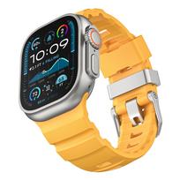 Trail Loop Strap for Apple Watch Band Ultra 2 49mm 46mm 45mm 44mm 42mm Sport Rubber Bracelet Iwatch Series 10 9 8 7 6 SE 5 4 42 UnsuitableS10 Titanium geltona