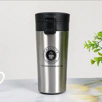 380/510ML Termosinis puodelis Nepralaidus nerūdijančio plieno termosas Kavos puodelis Vakuuminė kolba Lauko sporto vandens buteliukas Izoliuotas puodelis 380ML sidabras