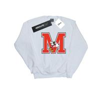 Disney Mens Mickey Mouse Running Sweatshirt L balta