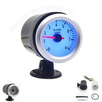 2  52mm Automobilio variklio sūkių matuoklis 12V Tachometras Rodyklinis matuoklis 0-8000APS gray