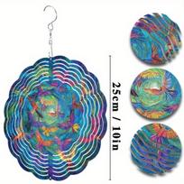 Vibrant Phoenix Wind Chime Colorful Metal Garden Decor with 360 Hook Ideal for Spring Summer Balcony Outdoor Space Durable Wind Chimes for Patio Yard 01A
