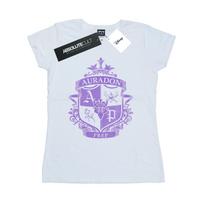 Disney Womens/Ladies The Descendants Auradon Prep Crest Cotton T-Shirt L balta