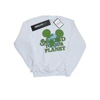 Disney Mens Mickey Mouse Be Kind Sweatshirt L balta