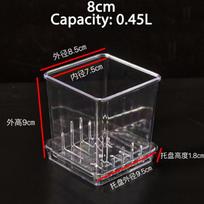 Nordic Mini Flowerpot Transparent Phalaenopsis Succulents Breathable Vase with Tray Plastic Flower Pot for Home Decoration