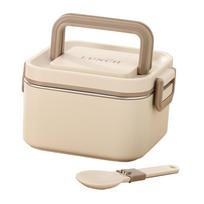 Bento Box Microwave Lightweight Leakproof Adult Lunch Box Stackable Meal Prep beige