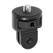 360 Rotatable 1/4 Inch Screw Mini Tripod Adapter Mount for GoPro 13 12 For Insta360 X4 Xiaomi OSMO Action 5Pro Camera POCKET3 gray