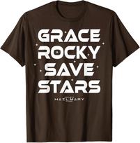Project Hail Mary Grace Rocky Save Stars Poster T-Shirt 3XL