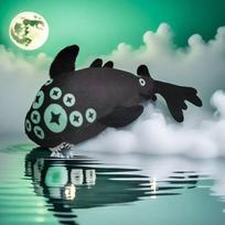 Roblox 34cm Pressure Eyefestation Plush Luminous Multi Eyed Fish Stuffed Toy Soft Hugging Pillow For Game Fans Bedroom Decoration 34cm