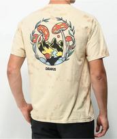 Dravus Mens Snails Pace Cream Tie Dye T-Shirt New S-2XL 2XL beige
