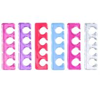 Soft Silicone Toe and Finger Separators for Manicure white
