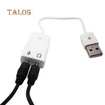 Išorinis USB 2.0 3D virtualus 7.1 kanalo garso plokštės adapteris PC stacionariam kompiuteriui