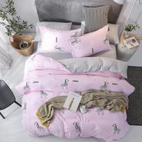 4 dalių patalynės komplektas Patalynės užvalkalų komplektai Lininiai lovos komplektai Su paklode Twin 3Pcs Size gray