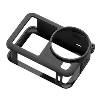 Silicone apsauginis dėklas Puluz su dirželiu, skirtas DJI Osmo Action 6