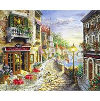 Deimantinis siuvinėjimas Deimantinis mozaika Deimantinis paveikslas Siuvinėjimas kryželiu Rankdarbiai  Nuostabus turistinis miestas 20X30CM