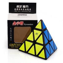 Qiyi Pyraminx Speed Cube Sticker Magic Cube Puzzle Toys For Children Kids Cubo Magico juoda