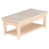 1:12 Miniatiūrinis lėlių namas Kavos staliukas Medinis mini valgomojo stalo žaislas beige