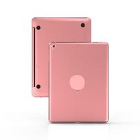 F19B išmanusis klaviatūros dėklas, atverčiamas dangtelis, belaidis BT klaviatūros dėklas, skirtas iPad Air 1 2 5 6 Pro 9.7 rožinio aukso spalvos