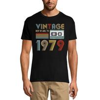 ULTRABASIC Men's T-Shirt Vintage Best of August 1979 - Retro 42nd Birthday Gift Tee Shirt XS juoda