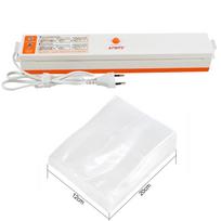 Mini Food Vacuum Sealer Storage Kitchen Packing Sealing Machine with 100pcs 12*20cm Vacuum Bag white