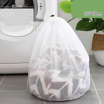 Nailono tinklelio skalbimo maišeliai Apatiniai rūbai Liemenėlė Skalbinių Krepšelis Buitinė švara Organizatorius Virvelė Sijos prievadas Buitinis valymas 50x60cm white