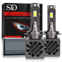 2vnt H4 H7 LED automobilio priekinių žibintų lemputės H1 H8 H9 H11 H16 9005 HB3 9006 HB4 9012 HIR2 Led Canbus 120W 25000LM Turbo priekinis žibintas 12V 6500K H1