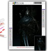 Deimantų tapybos žaidimas Dark Souls Diamond Mosaic Craft Deimantų siuvinėjimo tapyba Full Round 20X30CM gray