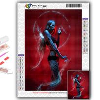 Pilnas 5D „pasidaryk pats“ deimantinis paveikslas „Cyberpunk Sexy Art“ 5D deimantų piešimas Full Round 20X30CM black